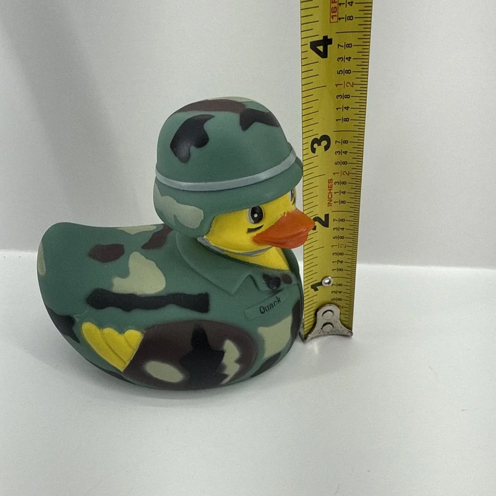 Boston Duck Tours Military Camo Rubber Duck Army Helmet Collectible 3.5